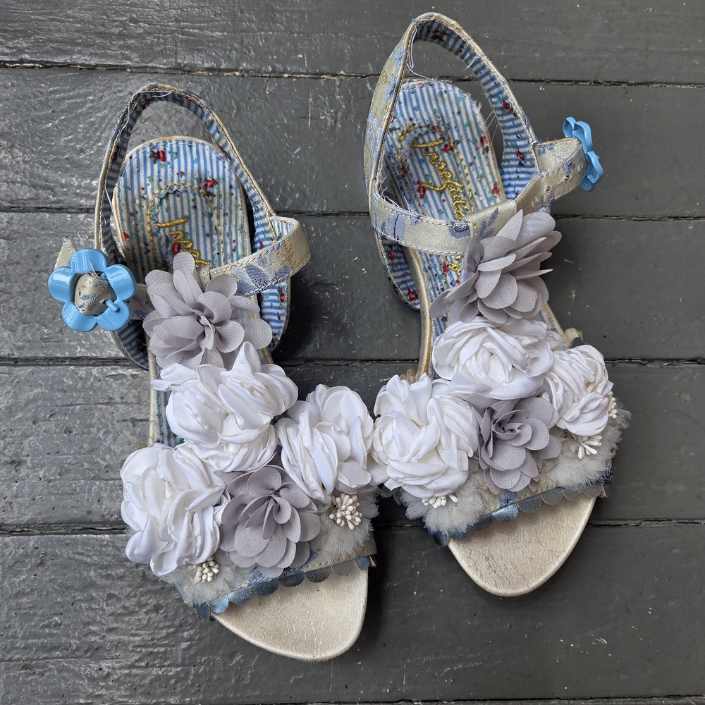 Irregular Choice Blossoming Beauty White Bridal Sandals
